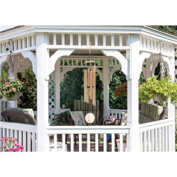 Aureole Tunes Wind Chimes – Outdoor Windchime with 6 Tubes Tuned to B Pentatonic - Picture 4 of 6